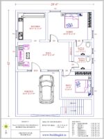 28'6" x 42'0" 2BHK