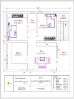 36'0" x 22'0" 2BHK