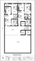 42'0" x 77'0" - Rental - 6 Unit - 2BHK - Image 2