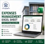 Construction Expenses Management Excel sheet - Full financial control sheet