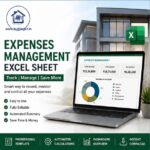 Construction Expenses Management Excel sheet - Full financial control sheet