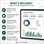 Construction Expenses Management Excel sheet - Full financial control sheet - Image 2