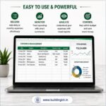 Construction Expenses Management Excel sheet - Full financial control sheet - Image 4