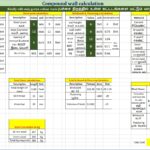 Compound wall Estimation excel sheet in Tamil