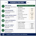 Compound wall Estimation excel sheet in English - Image 2